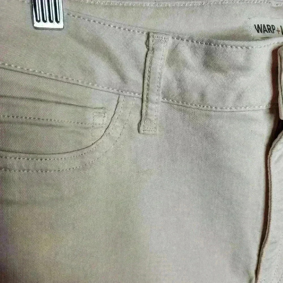 Warp+Weft women's light pink denim jeans JFK new york city skinny size 8 - Picture 11 of 11